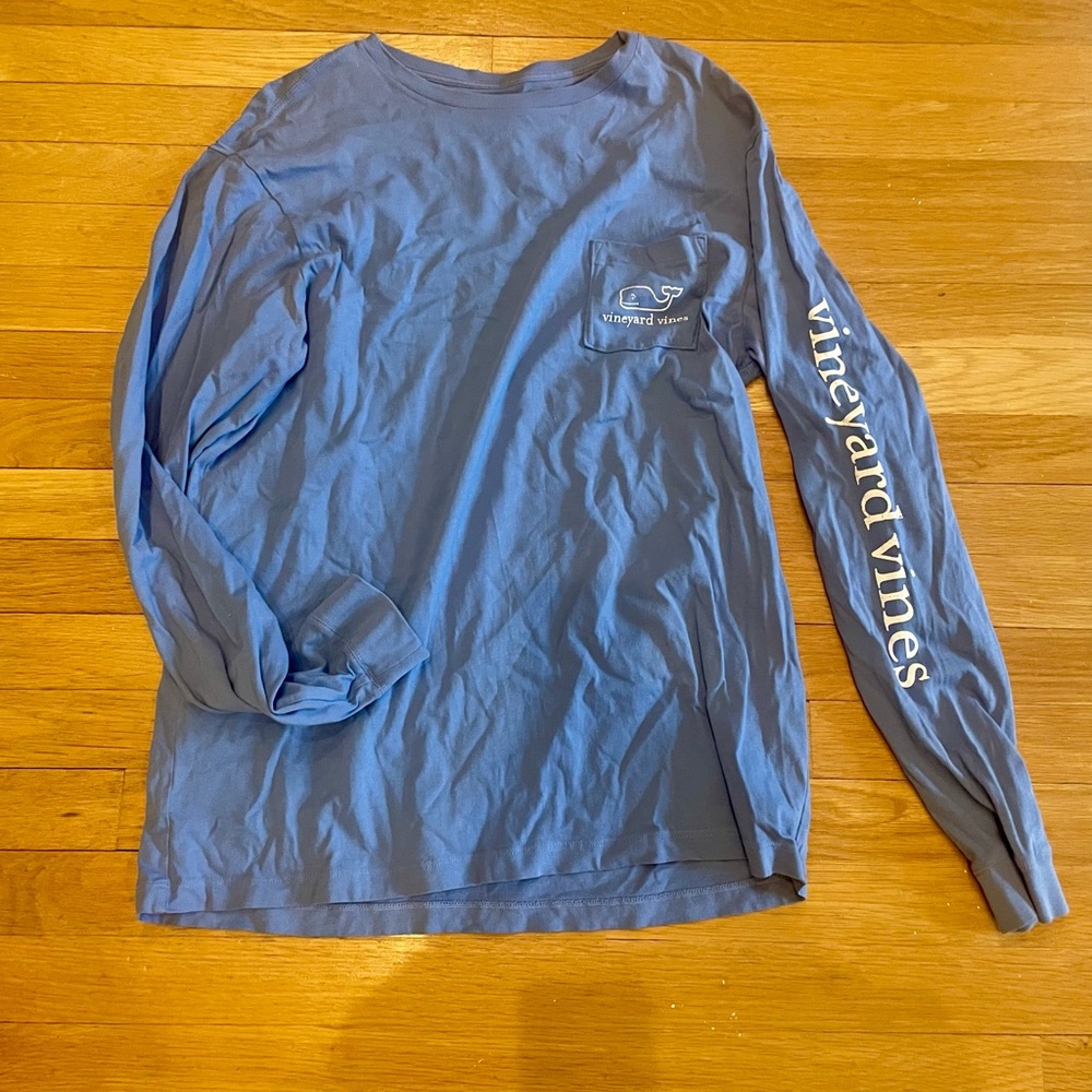 Vineyard Vines Men's Blue Long Sleeve Shirt